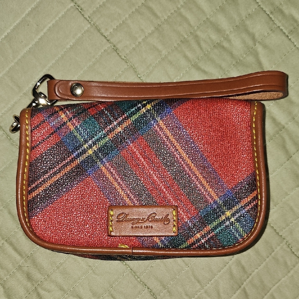 Dooney & Bourke Red Plaid Wristlet